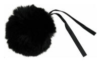 Black Faux Fur 11cm Pompom