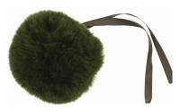 Khaki Faux Fur 11cm Pompom