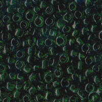 Dark Green Rocailles Beads (size 9)