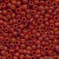 Dark Orange Rocailles Beads (size 9)
