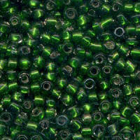Bottle Green Rocailles Beads (size 9)